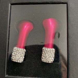 DEOS EARBUD COVERS W SWAROVSKI CRYSTALS NWT
